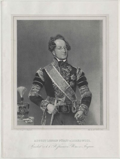Augusztus gróf Lobkowitz alkotó: Artist Unknown