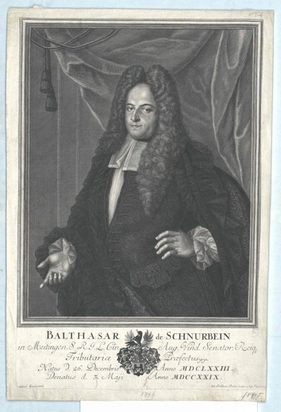 Balthazar Schnurbein von und zu Meitingen alkotó: Artist Unknown
