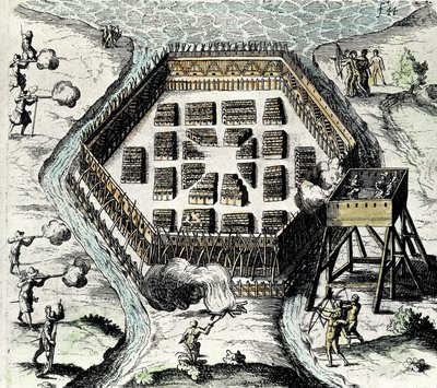 CHAMPLAIN, Samuel of (1567-1635). Angol navigátor, térképész, rajzoló, katona és felfedező. Július 3-án megalapította Új-Franciaországot és Quebec Cityt. alkotó: Artist Unknown