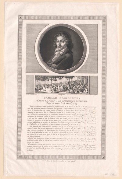 Camille Desmoulins (nyomtatás) alkotó: Artist Unknown