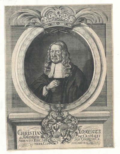 Christian Lorenz Adlershelm (nyomtatás) alkotó: Artist Unknown