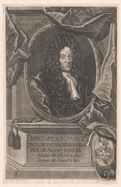Christoph Gericke (nyomtatás) alkotó: Artist Unknown