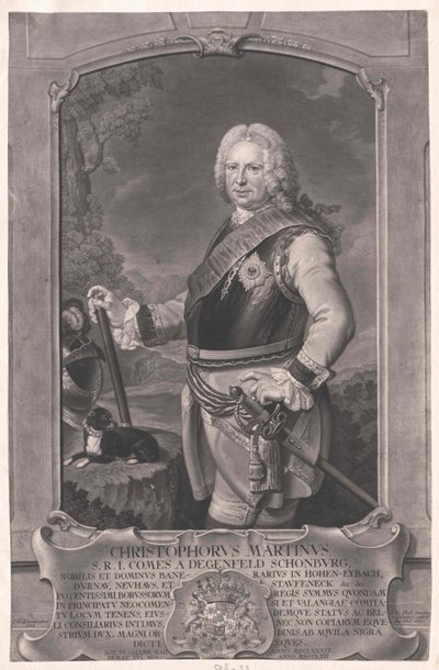 Christoph Martin gróf von Degenfeld-Schonburg alkotó: Artist Unknown