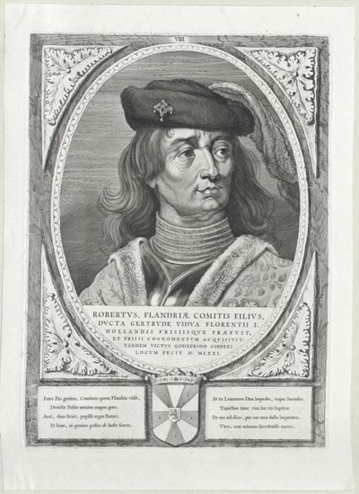 Flandria grófja I. Róbert a frízekből alkotó: Artist Unknown