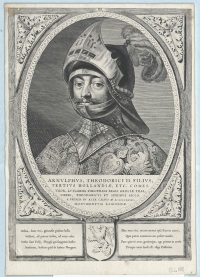 Arnulf II. holland gróf (nyomtatás) alkotó: Artist Unknown