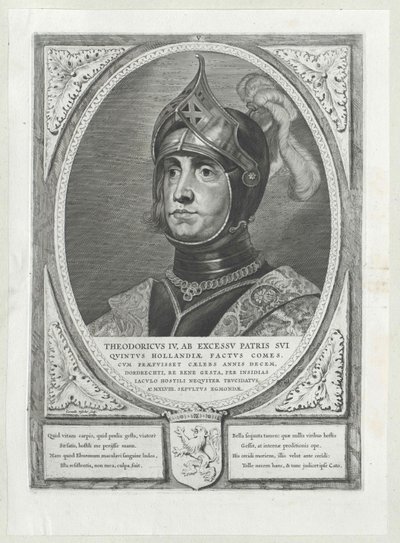 Holland grófja Dietrich IV (nyomtatás) alkotó: Artist Unknown
