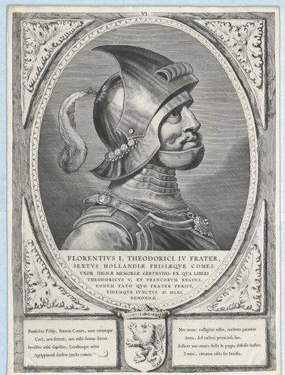 Holland grófja I. Firenze (nyomtatás) alkotó: Artist Unknown
