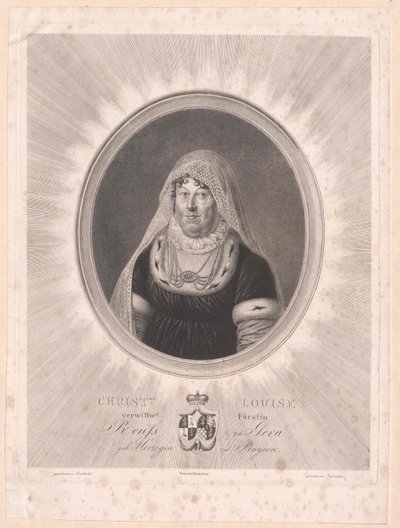 Louise bajor hercegnő (nyomtatás) alkotó: Artist Unknown