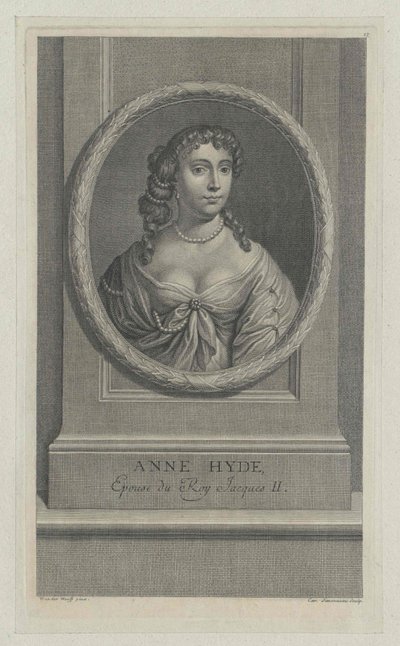 Anne Hyde, York hercegnője (nyomtatás) alkotó: Artist Unknown