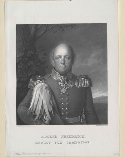 Adolf Friedrich cambridge-i herceg alkotó: Artist Unknown