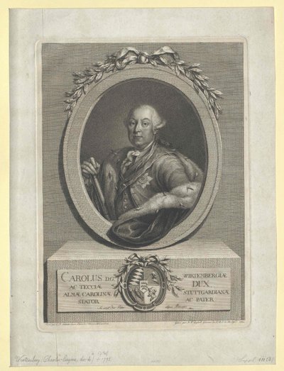 Württemberg hercege II. Károly Eugene alkotó: Artist Unknown