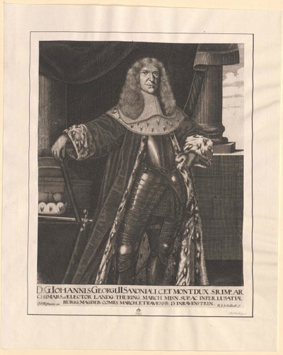 Johann George II. szász választófejedelem alkotó: Artist Unknown