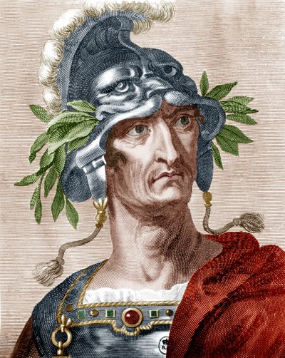 Claudius császár (színes metszet) alkotó: Artist Unknown
