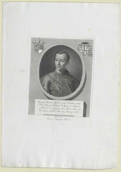 Francis Xavier Prince Maximus (nyomtatás) alkotó: Artist Unknown