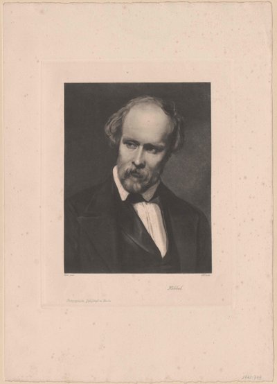 Friedrich Hebbel (nyomtatás) alkotó: Artist Unknown