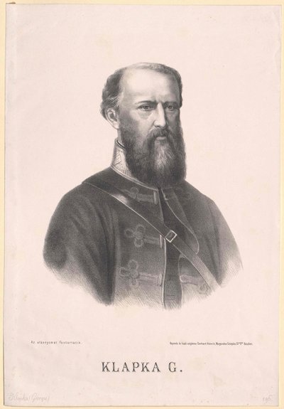 Georg Klapka alkotó: Artist Unknown