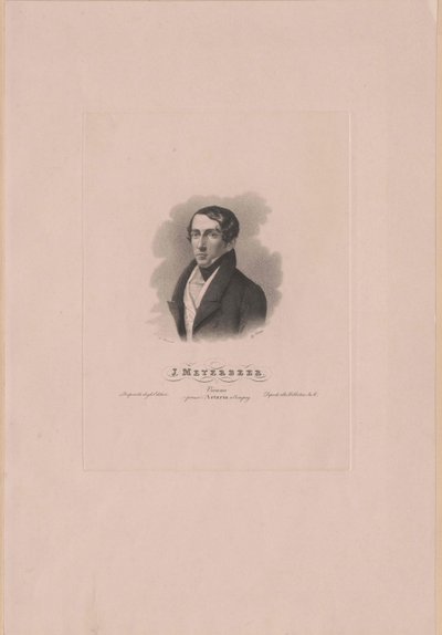 Giacomo Meyerbeer (nyomtatás) alkotó: Artist Unknown