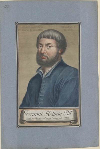 Hans Holbein (nyomtatás) alkotó: Artist Unknown
