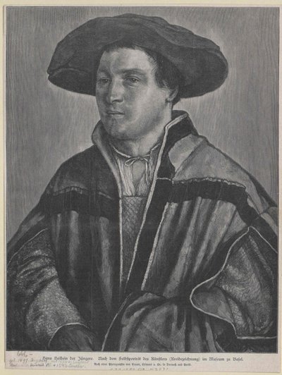 Hans Holbein (nyomtatás) alkotó: Artist Unknown