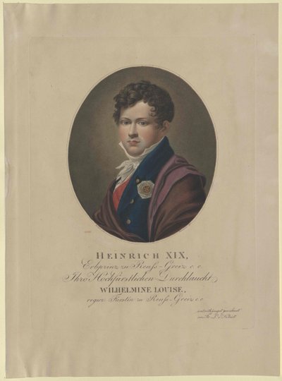 Heinrich gróf Reuss zu Greiz alkotó: Artist Unknown
