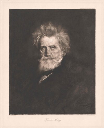 Hermann von Lingg (nyomtatás) alkotó: Artist Unknown