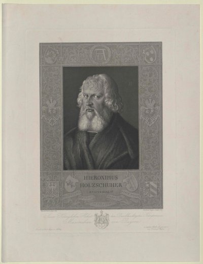 Hieronymus Holzschuher (nyomtatás) alkotó: Artist Unknown