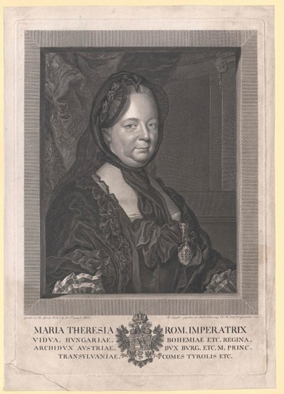 Mária Terézia római császárnő alkotó: Artist Unknown