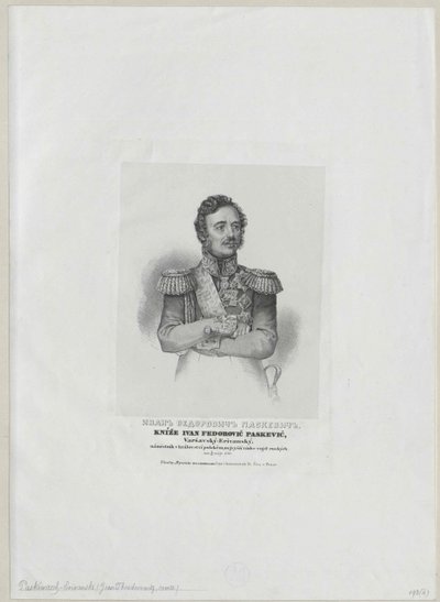 Ivan gróf Paskevich-Erivan alkotó: Artist Unknown