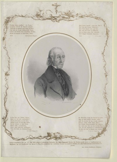 Jakob Rappaport (nyomtatás) alkotó: Artist Unknown