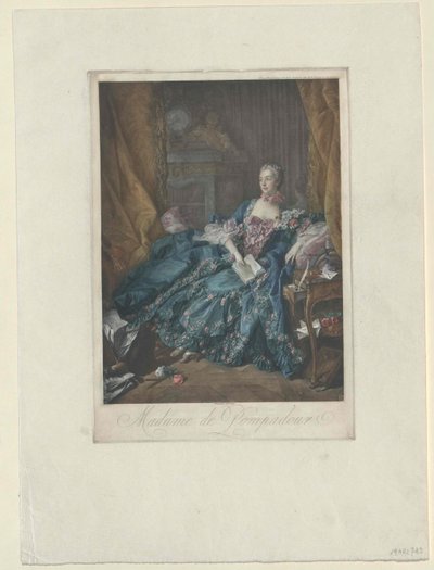 Jeanne Antoinette Poisson Poisson Pompadour alkotó: Artist Unknown