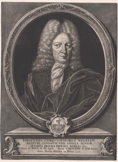 Johann Christoph Wegelin (nyomtatás) alkotó: Artist Unknown