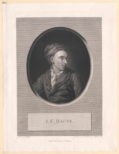 Johann Friedrich Bause alkotó: Artist Unknown