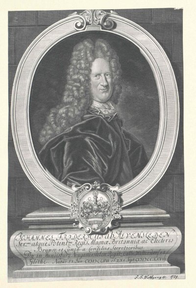 Johann Friedrich von Alvensleben (nyomtatás) alkotó: Artist Unknown