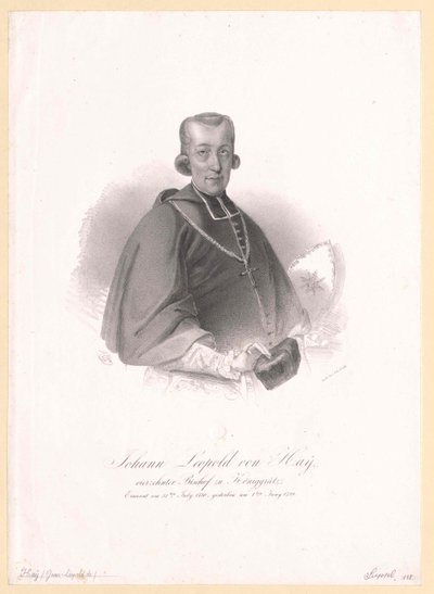 Johann Leopold von Hay alkotó: Artist Unknown
