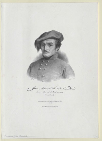 Juan Manuel Balmaseda (nyomtatás) alkotó: Artist Unknown