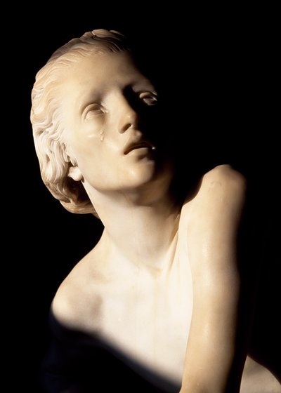 Capulet Júlia, részlet a szoborból, Júlia sírja, egykori Szent Ferenc kolostor, Corso, Verona (UNESCO Világörökségi Listája, 2000), Veneto, Olaszország alkotó: Artist Unknown