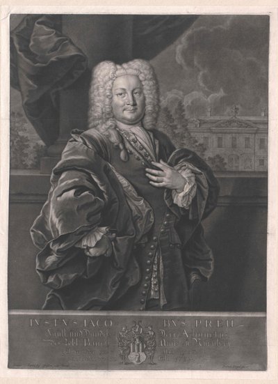 Justus Jacob Preu alkotó: Artist Unknown