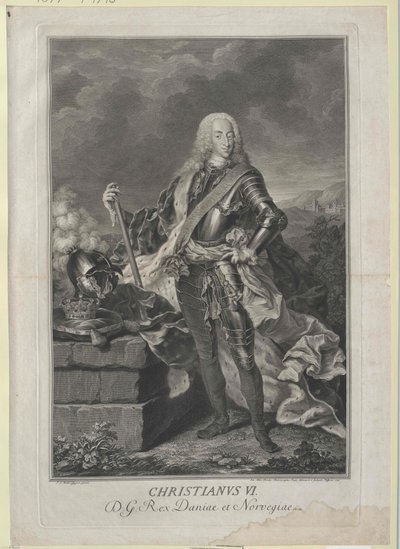 VI. keresztény dán király alkotó: Artist Unknown
