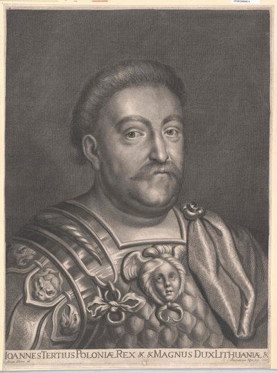 Johann III Sobieski lengyel király (nyomtatás) alkotó: Artist Unknown