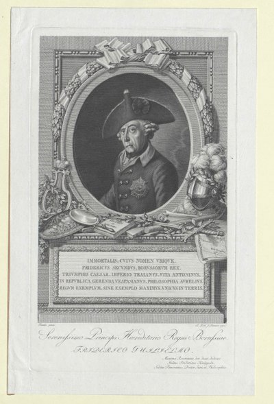 II. Frigyes porosz király alkotó: Artist Unknown