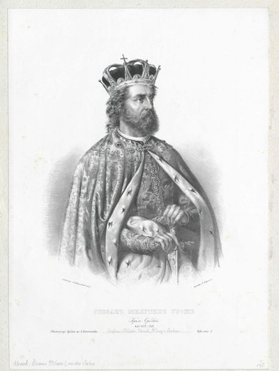 II. István Urosch szerb király alkotó: Artist Unknown