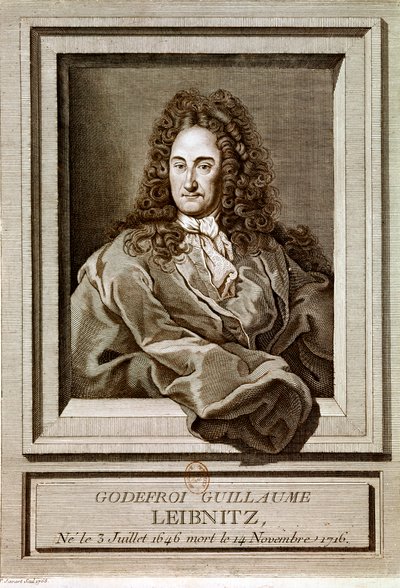 LEIBNITZ Gottfried Wilhelm von: Philipp Friedrich Wilhelm Philipp Leibstein: Portré (metszet) alkotó: Artist Unknown