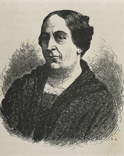 MARIN DEL SOLAR, Mercedes (1804-1866). Chilei író. Metszet. alkotó: Artist Unknown