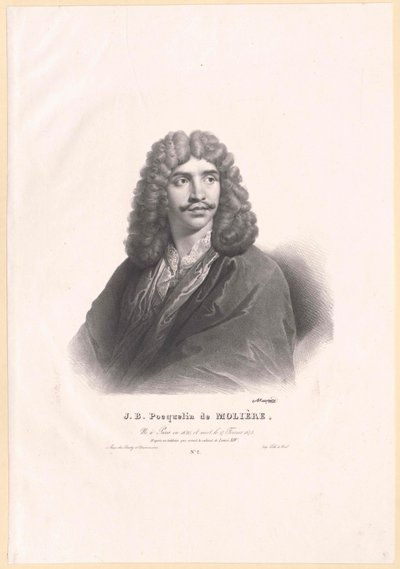 Moliere (nyomtatás) alkotó: Artist Unknown