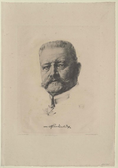 Paul von Beneckendorff Hindenburg alkotó: Artist Unknown
