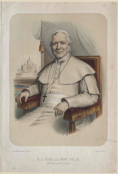 IX. Pius pápa alkotó: Artist Unknown