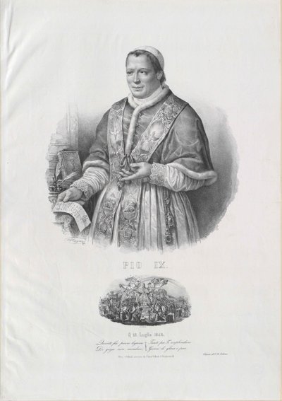 IX. Pius pápa alkotó: Artist Unknown