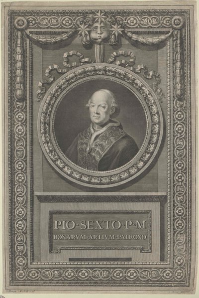 VI. Pius pápa (nyomtatás) alkotó: Artist Unknown
