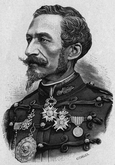 Charles Ragon de Bange ezredes vagy Charles Ragon de Bange (1833-1914) francia tiszt, a nevét viselő tüzérségi rendszer feltalálójának portréja. alkotó: Artist Unknown