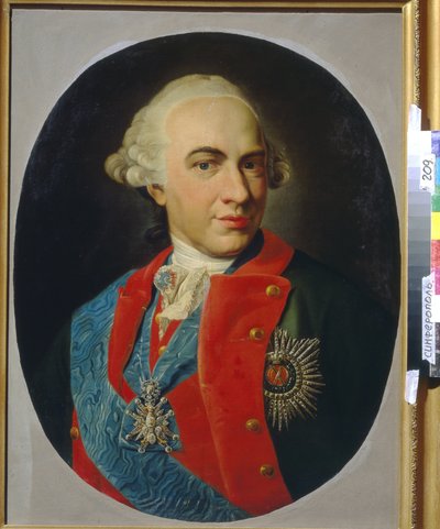 Kirill Razoumovski gróf (1728-1803) portréja (olaj, vászon) alkotó: Artist Unknown